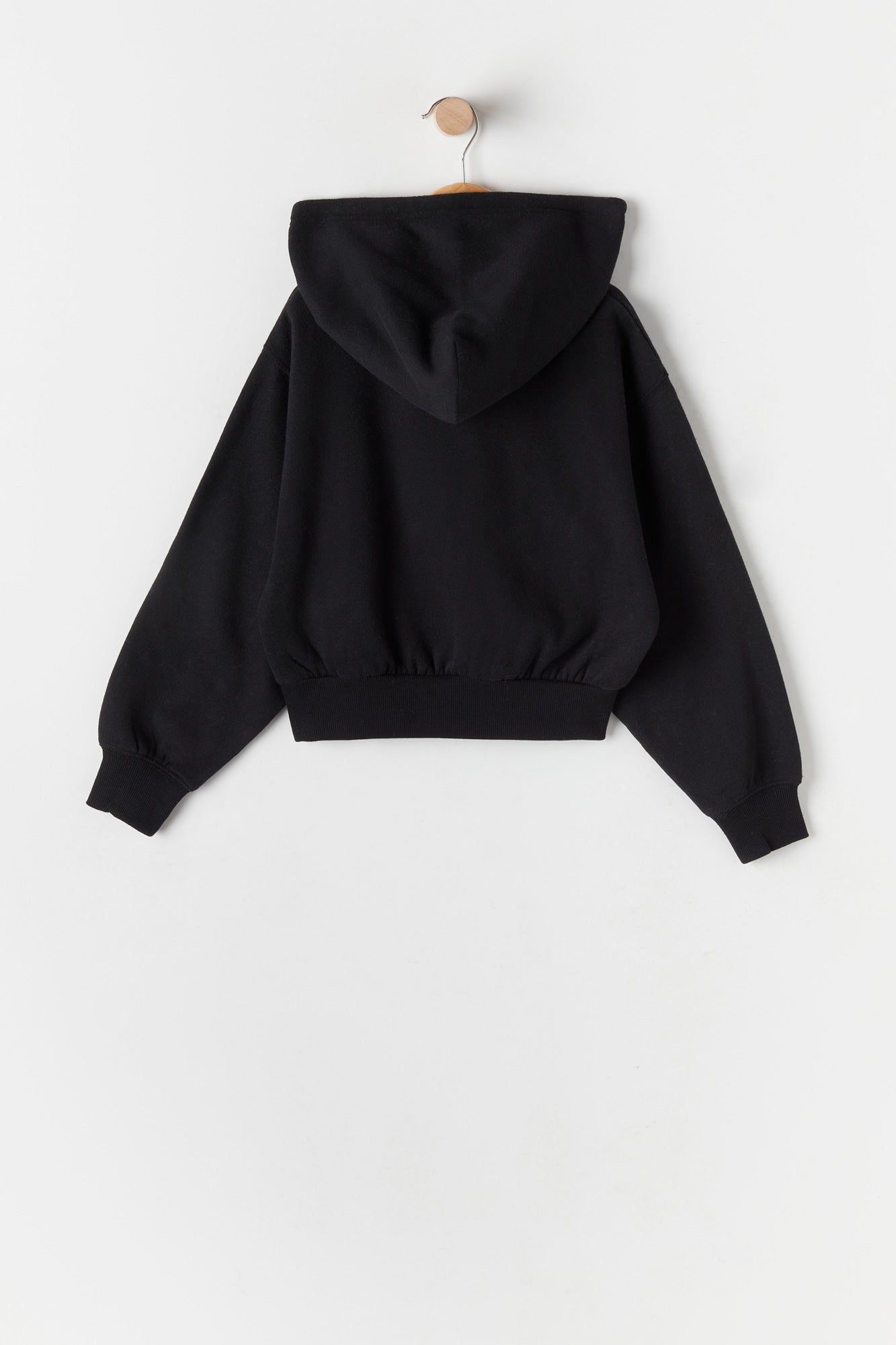 Girls Fleece Cropped Hoodie sold by Urban Planet product image thumbnail 4