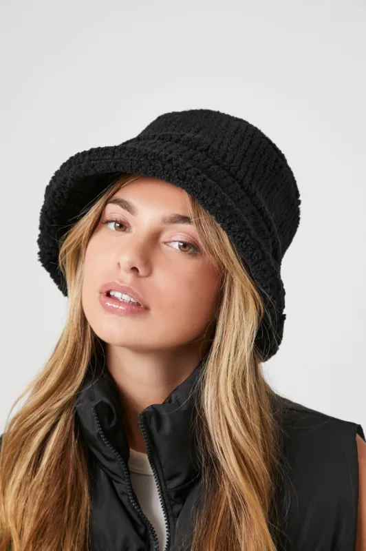 Stitched Plush Bucket Hat sold by Urban Planet