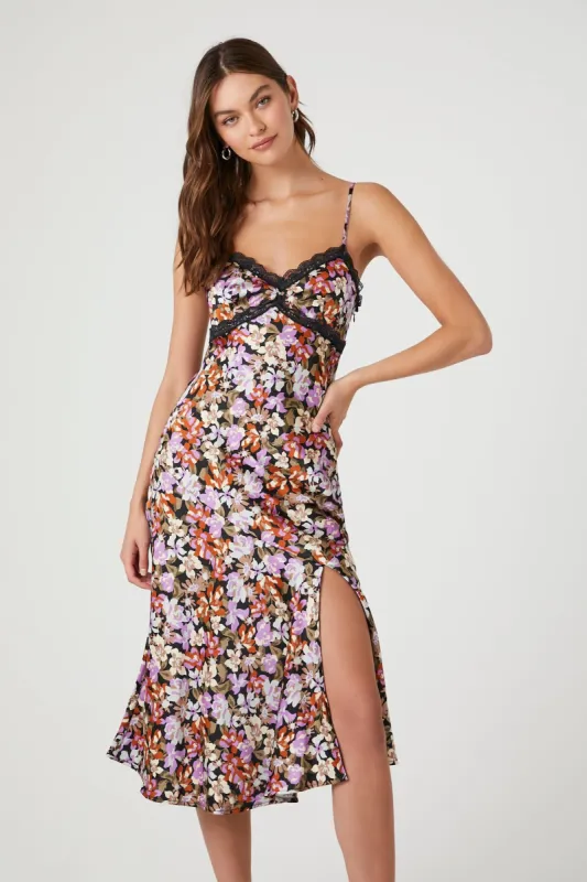 Floral Print Midi Dress sold by Urban Planet