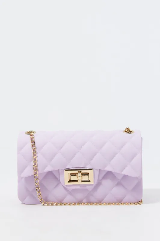 Quilted Jelly Cross-Body Bag sold by Urban Planet