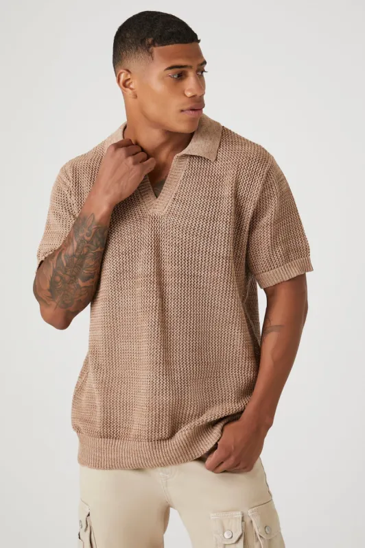 Knit Polo Top sold by Urban Planet