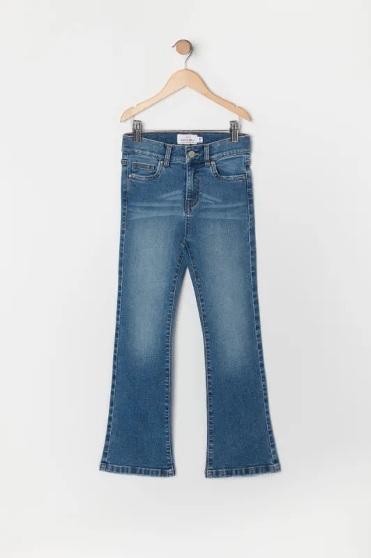 Girls Austin Medium Wash Flare Jean sold by Urban Planet
