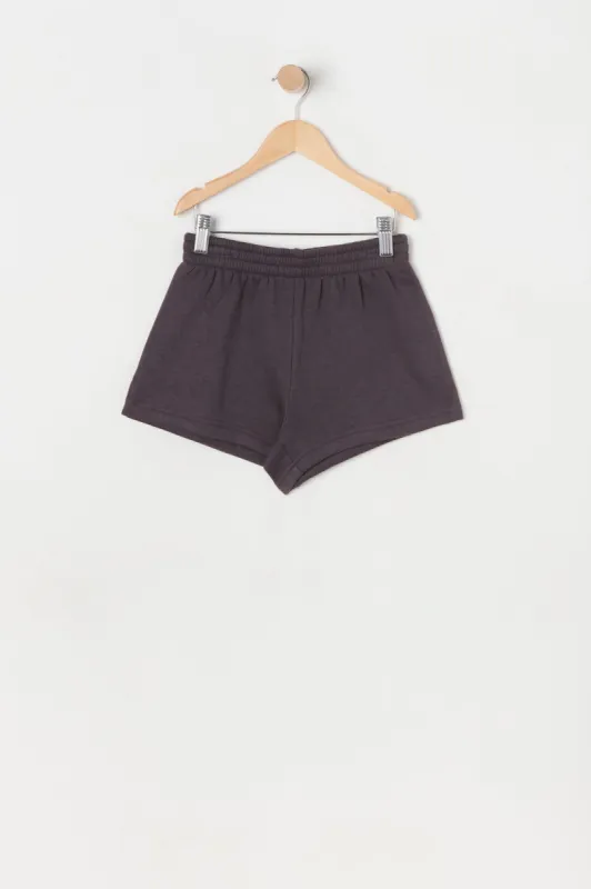 Girls Solid Fleece Short sold by Urban Planet