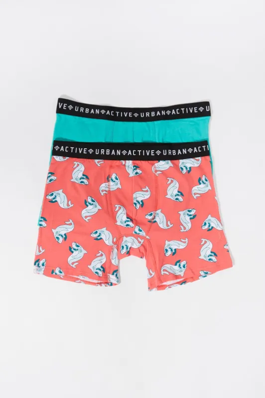 Caleçon à imprimé Requin (Paquet de 2) sold by Urban Planet