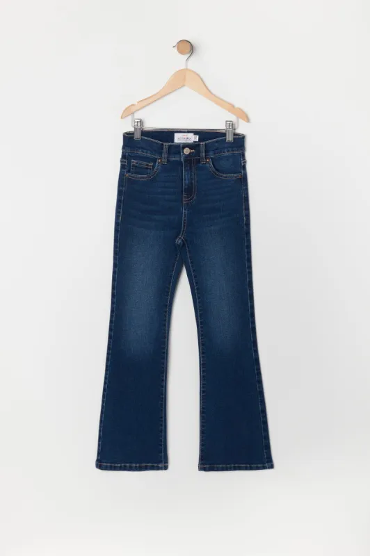 Girls Austin Dark Wash Flare Jean sold by Urban Planet