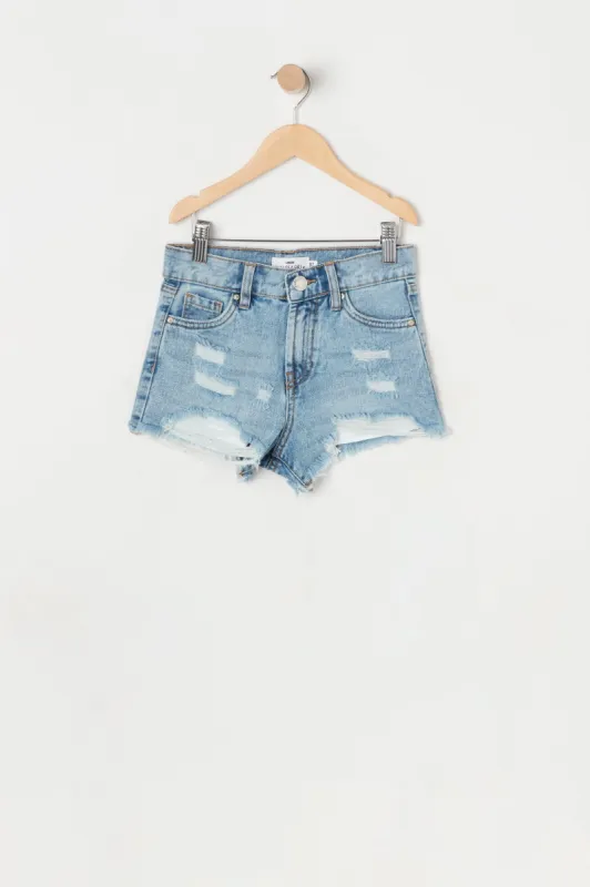Girls Chelsea High-Rise Vintage Rip Short made by Urban Planet