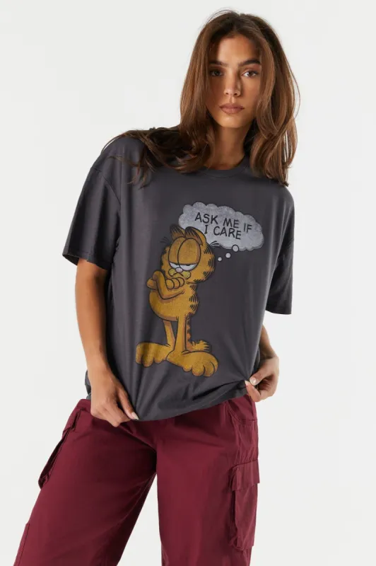 Garfield Graphic Boyfriend T-Shirt sold by Urban Planet