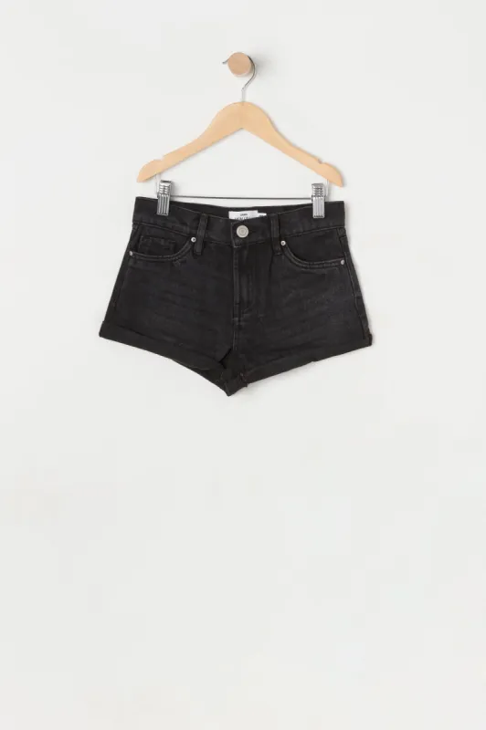 Short « mom » noir à taille haute pour fille sold by Urban Planet