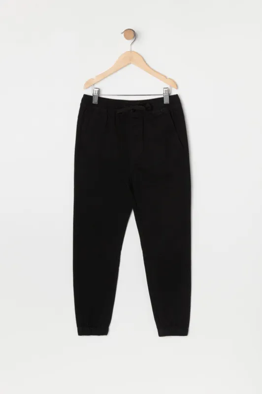Boys Slim Solid Jogger sold by Urban Planet