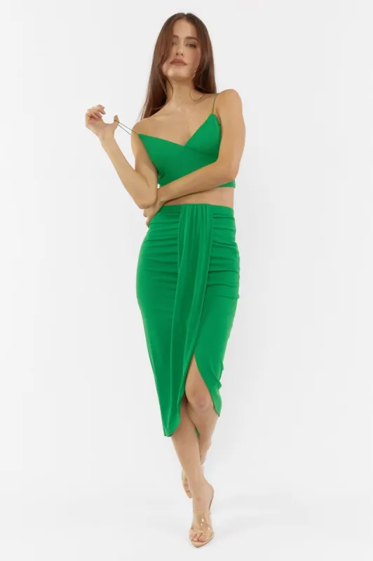 Jupe maxi à taille haute avec panneau avant sold by Urban Planet