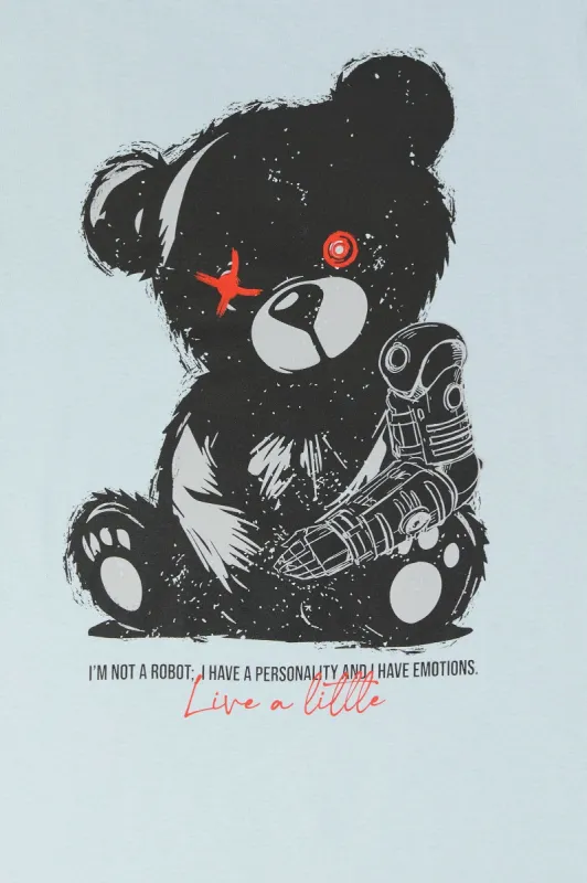 Robot Bear Graphic T-Shirt sold by Urban Planet