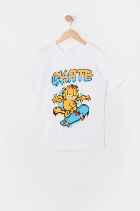 T-shirt à imprimé Garfield Skate pour garçons sold by Urban Planet