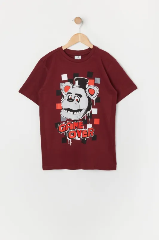 T-shirt à imprimé Game Over pour garçons sold by Urban Planet