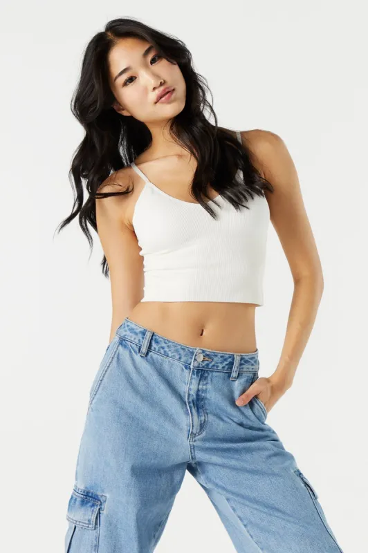 Bralette en V côtelée à encolure sold by Urban Planet