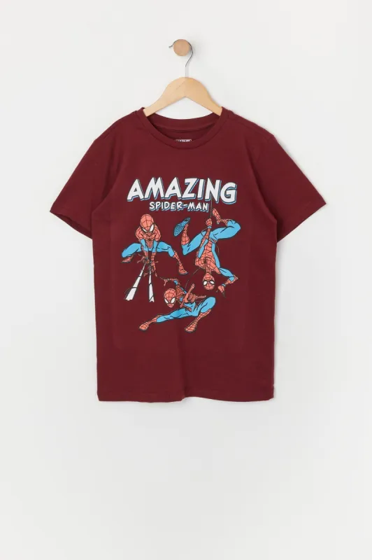 T-shirt à imprimé Amazing Spider-Man pour garçons sold by Urban Planet