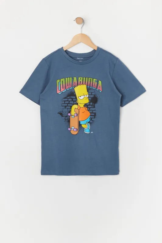 Boys Skater Bart Graphic T-Shirt sold by Urban Planet