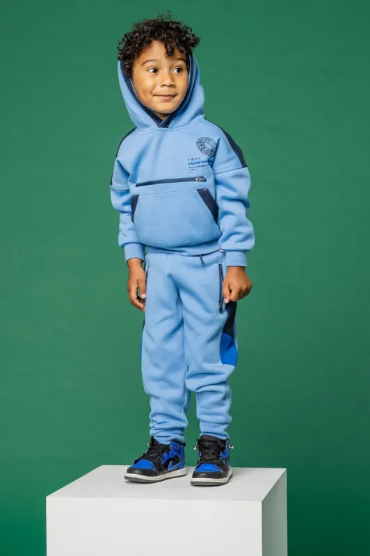 Boys Colourblock Zip Pocket Hoodie sold by Urban Planet