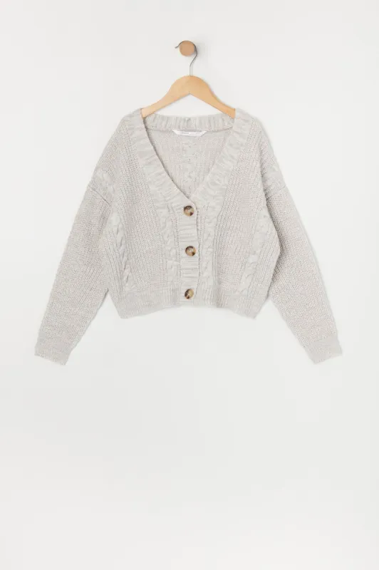 Cardigan en tricot boutonné pour filles sold by Urban Planet