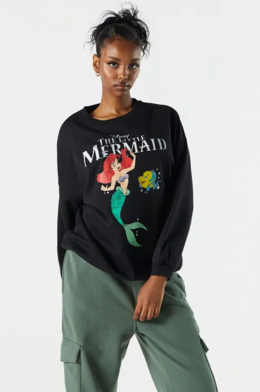 The Little Mermaid Graphic Fleece Sweatshirt sold by Urban Planet