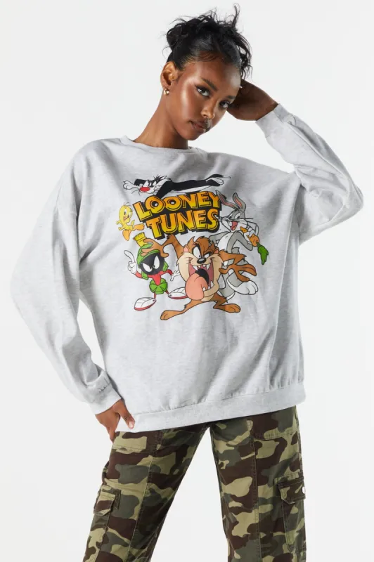 Looney Tunes Graphic Fleece Sweatshirt sold by Urban Planet