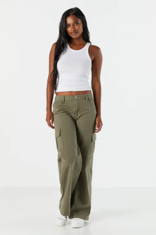 Jean en denim taureau cargo à jambe large sold by Urban Planet