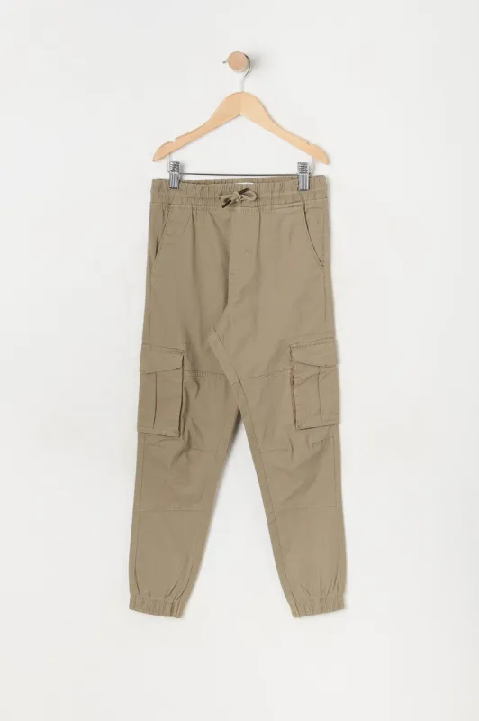 Jogger cargo en popeline pour garçons sold by Urban Planet