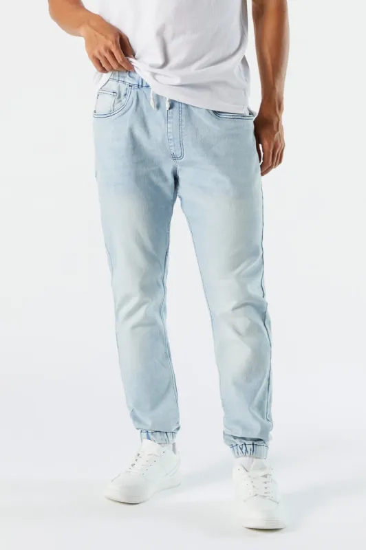 Light Wash Denim Jogger sold by Urban Planet