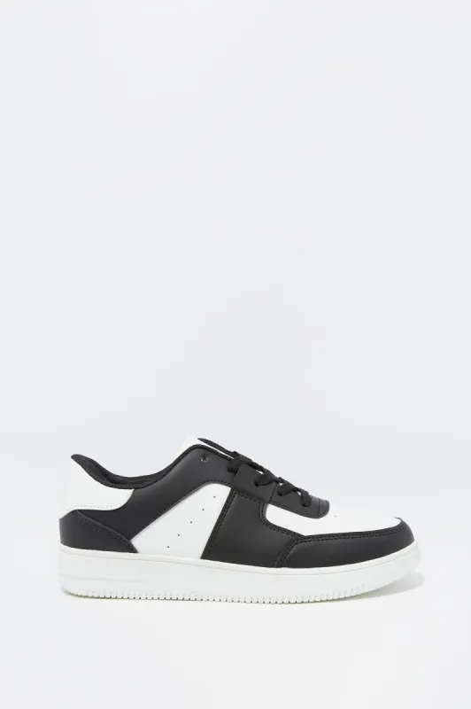 Boys Black Colour Block Lace Up Sneaker sold by Urban Planet