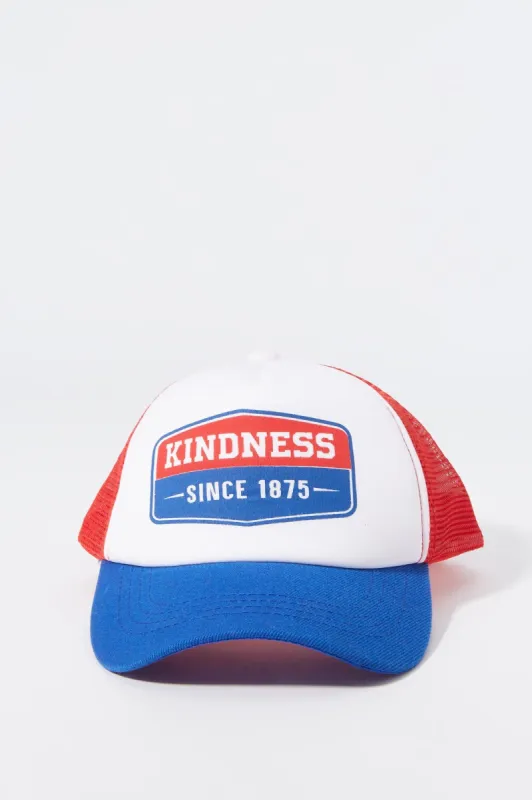 Kindness Mesh Trucker Hat sold by Urban Planet