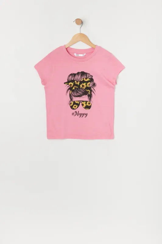 Girls Be Happy Graphic T-Shirt sold by Urban Planet