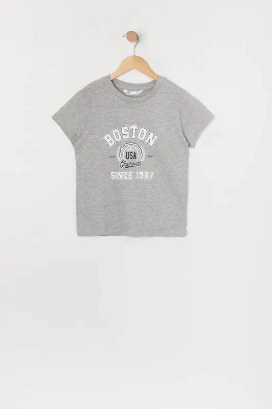 Girls Boston Graphic T-Shirt sold by Urban Planet