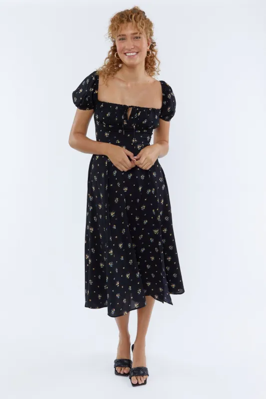 Printed Leg Slit Maxi Dress sold by Urban Planet