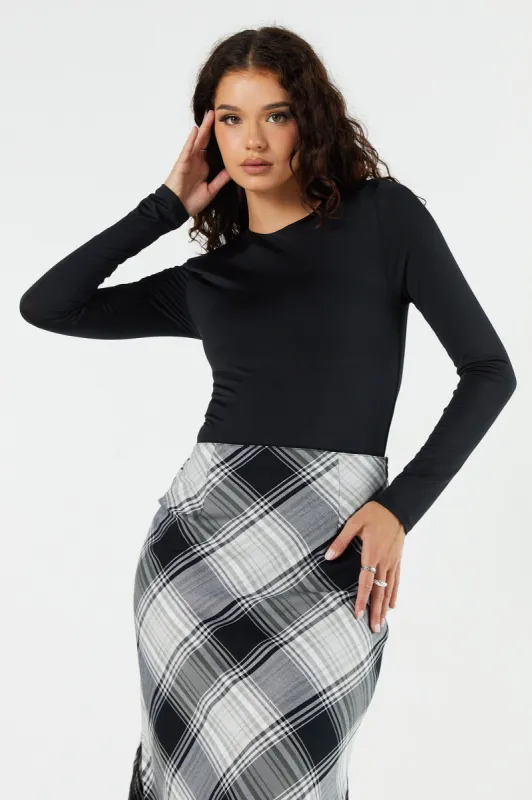 Scoop Neck Long Sleeve Bodysuit sold by Urban Planet