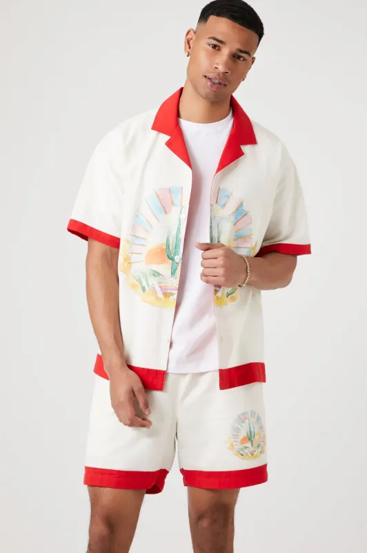 Desert Graphic Drawstring Short sold by Urban Planet