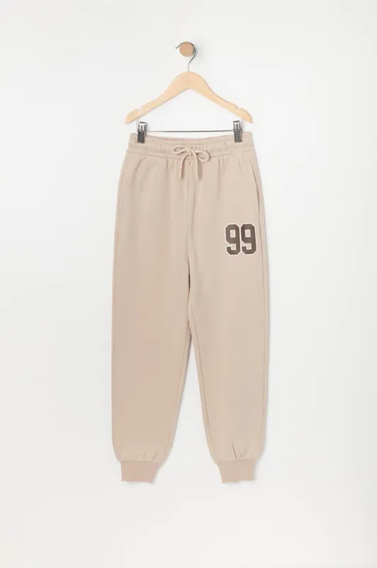 Girls 99 Graphic Fleece Jogger sold by Urban Planet