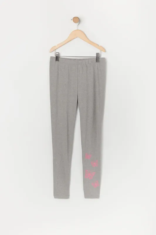 Legging super doux à imprimé de papillon pour filles sold by Urban Planet
