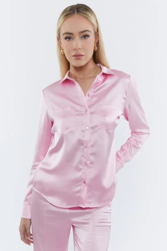 Chemise boutonnée en satin sold by Urban Planet