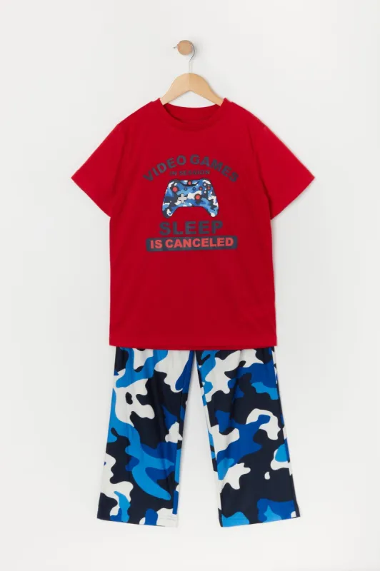 Boys Video Games Graphic 2 Piece Pajama Set made by Urban Planet