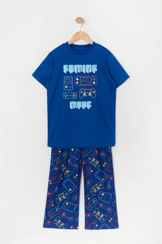 Boys Gaming Mode Graphic 2 Piece Pajama Set made by Urban Planet