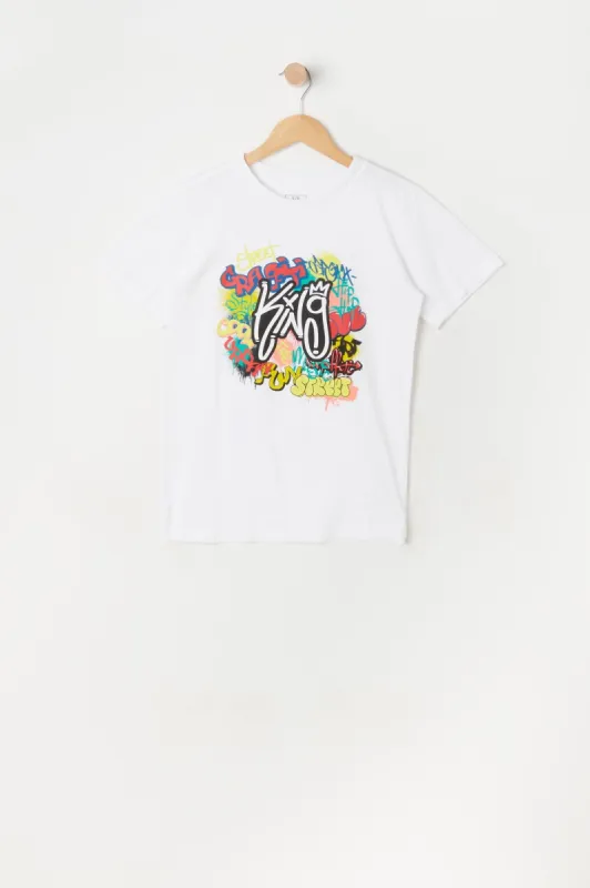 Boys Graffiti King Graphic T-Shirt sold by Urban Planet