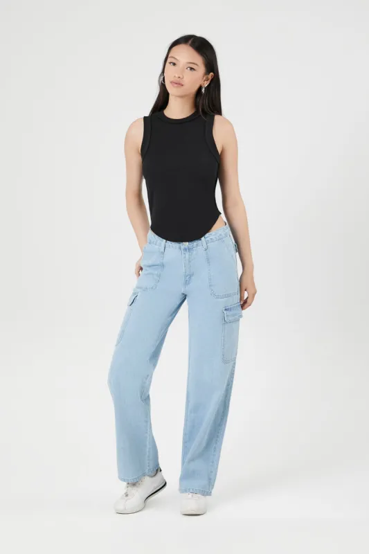 Jean cargo à jambe large sold by Urban Planet