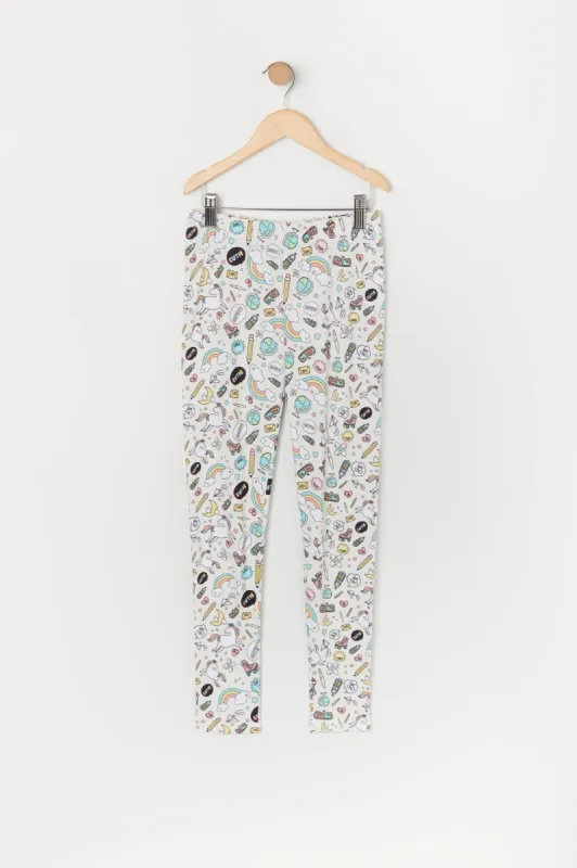Girls Super Soft Pastel Print Legging sold by Urban Planet