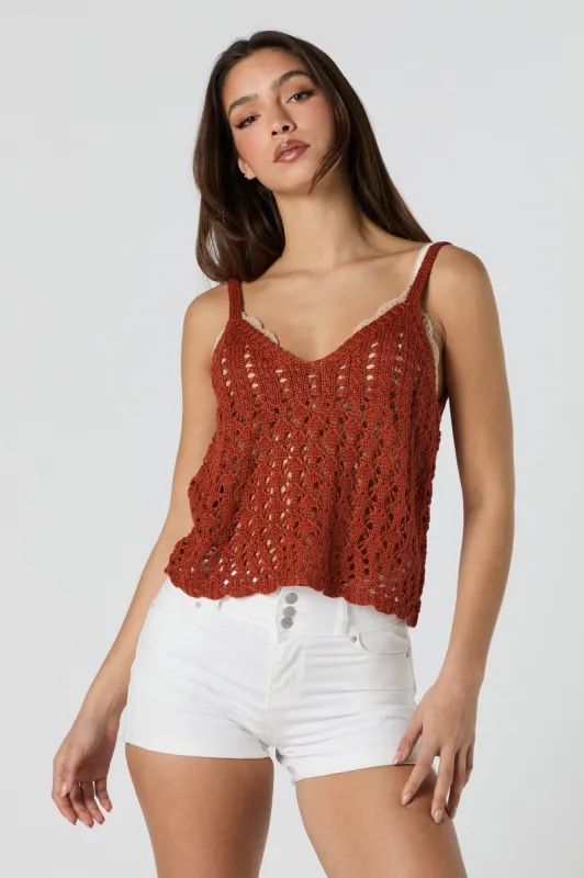 Débardeur crocheté à encolure en V sold by Urban Planet