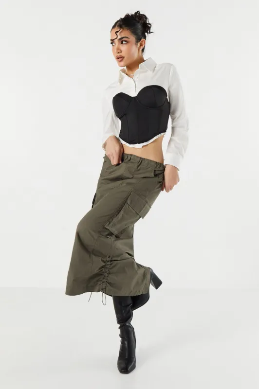 Jupe midi cargo parachute sold by Urban Planet