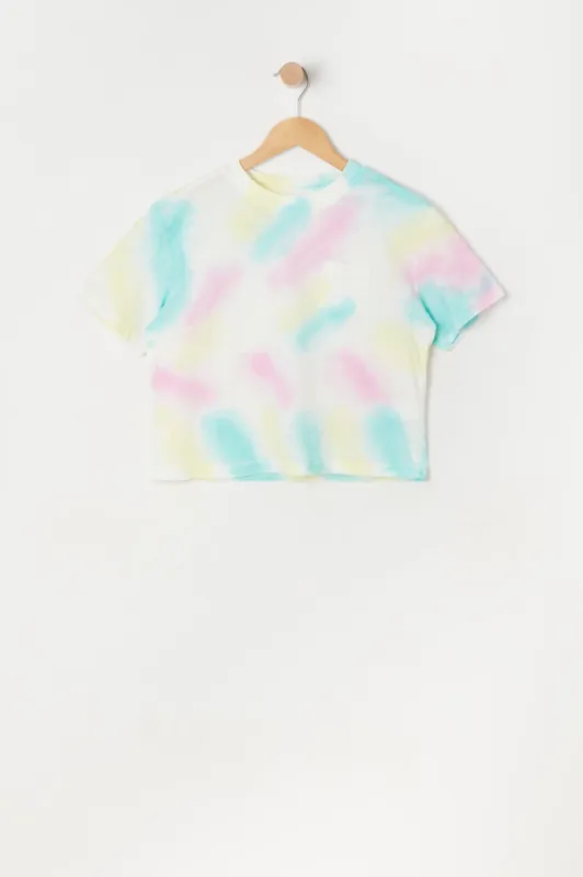 Girls Single Pocket Printed Boxy T-Shirt sold by Urban Planet