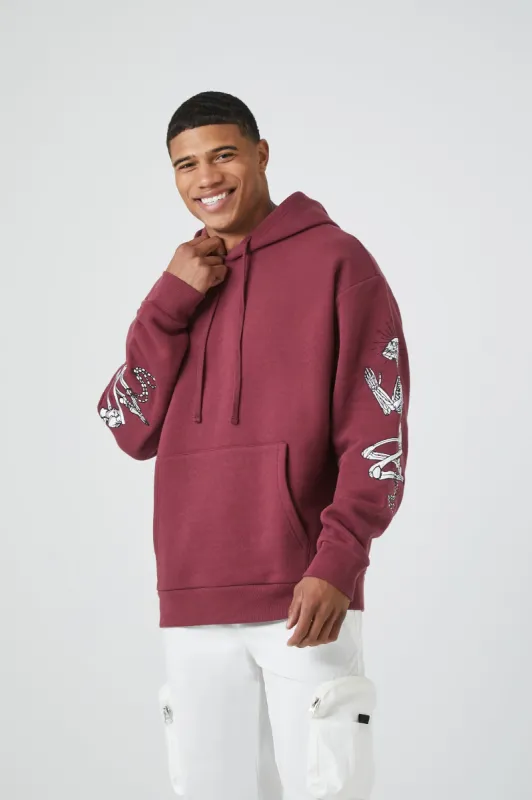 Skeleton Graphic Hoodie sold by Urban Planet