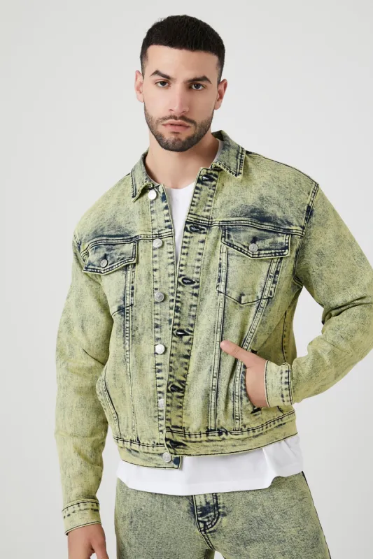 Blouson en denim délavé à l'acide sold by Urban Planet