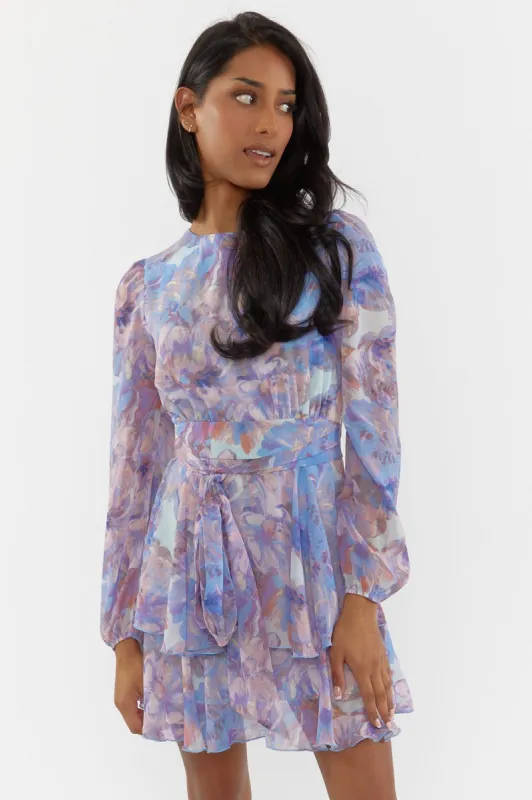 Floral Belted Mini Dress sold by Urban Planet