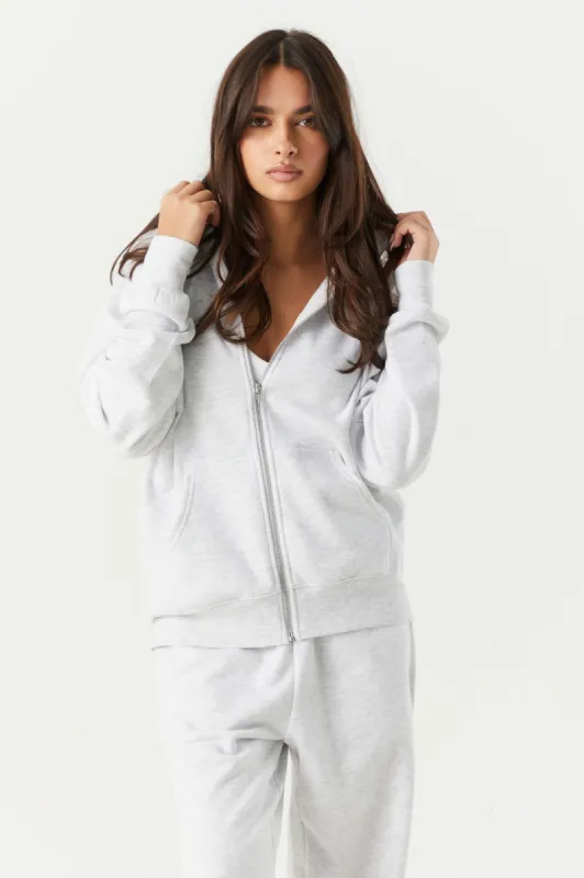 Fleece Oversized Zip-Up Hoodie sold by Urban Planet
