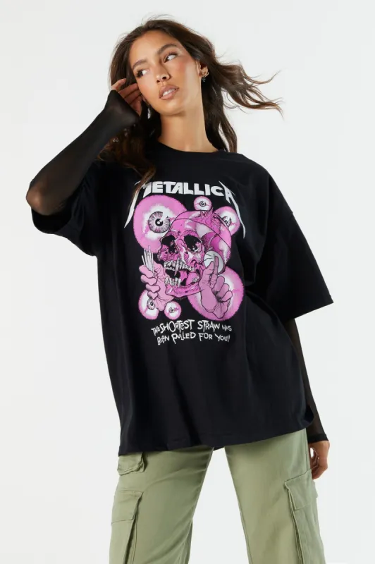 Metallica Graphic Boyfriend T-Shirt sold by Urban Planet